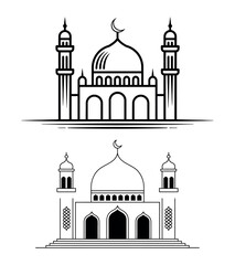 taj mahal vector illustration