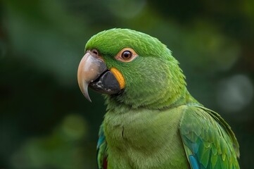 Obraz premium Eclectus parrot (Eclectus roratus) inhabits nearby islands, northeastern Australia, and surrounding regions like New Guinea and Sumba
