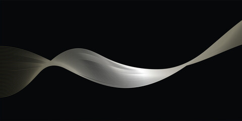 Modern abstract wave pattern with elegant decorative depth