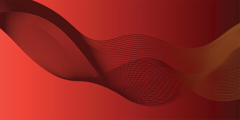 Geometric abstract wave background with smooth modern design