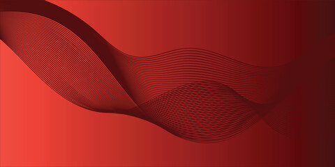 Geometric abstract wave background with smooth modern design