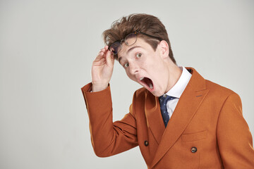 shocked student face
