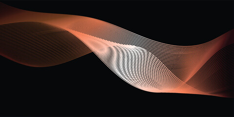 Artistic abstract pattern with smooth gradient flow and depth