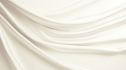 Elegant Fabric Drape: Luxurious, ivory fabric cascades in graceful folds, textures creating an abstract dance of light and shadow. Perfect for designers.
