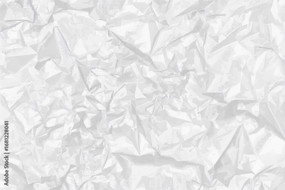 Poster white recycled paper with crumpled texture and space for text