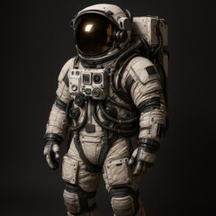 Fototapeta premium Advanced Astronaut Suit for Deep Space Exploration with High-Tech Life Support Systems
