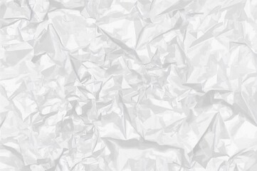 White recycled paper with crumpled texture and space for text