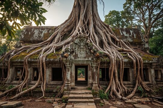 Ancient Jungle Temple Ruins