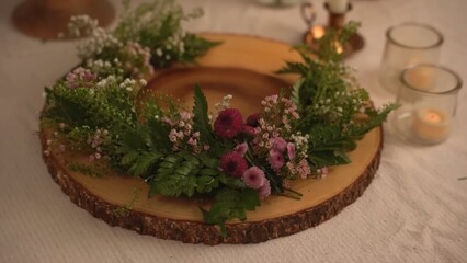 christmas decoration on the table