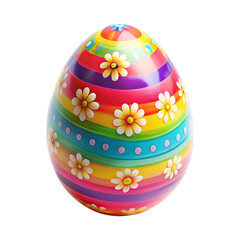 Easter Egg Colorful Pattern PNG Transparent Vector.