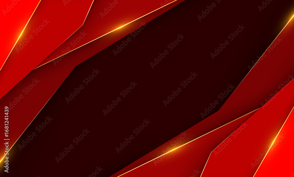 Poster red abstract background with dynamic waves and modern design pattern