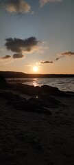 Obraz premium sunset on the beach