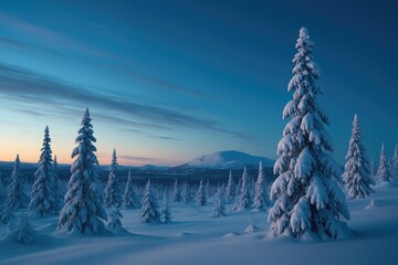 Chilly Wilderness Scene from the Scandinavian North