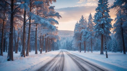 Obraz premium Chilly Wilderness of the Siberian Taiga