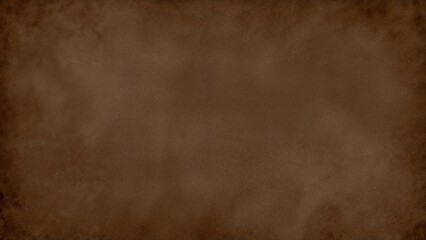 Naklejka premium Vintage dark brown paper background with empty area for writing, script, or messages, textured aged wallpaper style