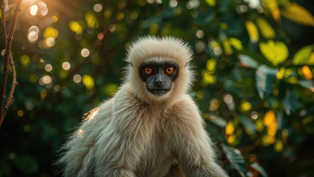 Life of a white sifaka in the forest environment