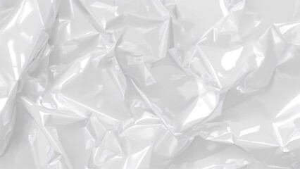 Macro shot of textured white plastic bag background
