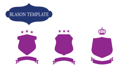 Blason Template Vector