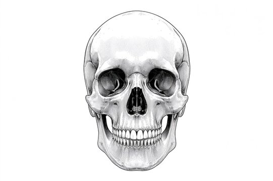 Colorful diagrams showcasing the various skull bones and their unique features.