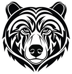Bear: A powerful, stylized logo of a bear's head with a fierce expression, symbolizing strength, nature, and raw power.