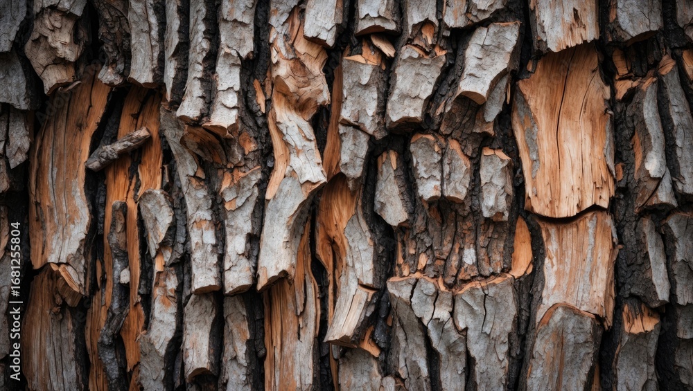 Aufkleber tree bark design with textured background surface