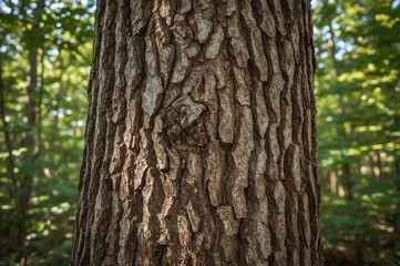 Fototapeta premium Wood grain pattern on a tree stump in woodland