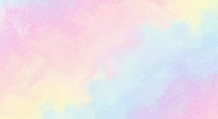 Dreamy pastel watercolor background with subtle shimmering glitter effect, perfect for creative projects
