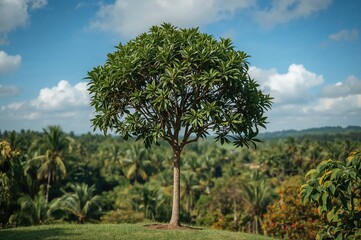 Fototapeta premium Summer tree scene in a tropical location