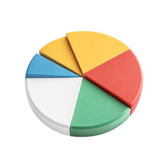 Obraz premium Pie Chart Icon PNG Transparent Data Analysis Vector.