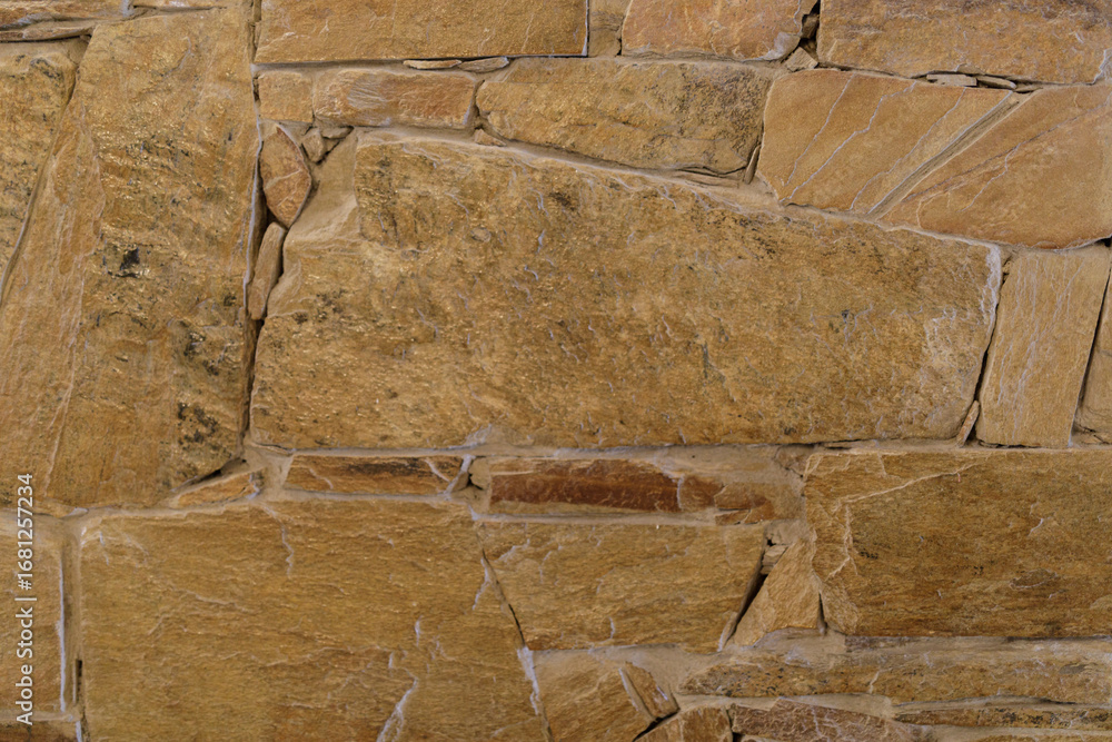 Poster high-resolution image of a brown stone wall texture. perfect for backgrounds and design projects.