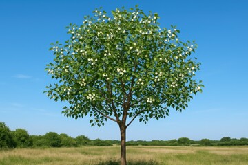 Obraz premium Triadica sebifera with its distinctive fruit cluster