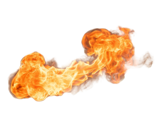 Fiery Burst Abstract Flame Illustration