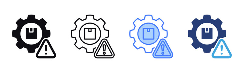 Danger icon sheet multiple style collection