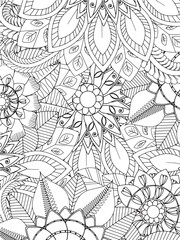  coloring book flowers for adults and kids 