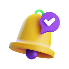 bell on white background