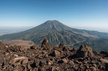 Magnificent Distant Mountain Landscape