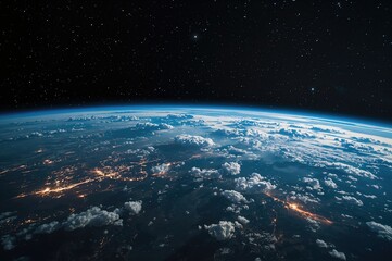 Obraz premium Exploring futuristic realms outside our planet using space agency data