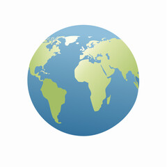 Global connections concept with a stylized world globe, perfect for international business, travel, and environmental themes, conveying a sense of unity and worldwide reach