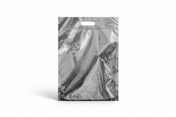 Obraz premium Clear plastic bag wrapping texture overlay on surface