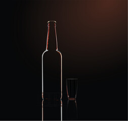 Glass Bottle Vector.eps