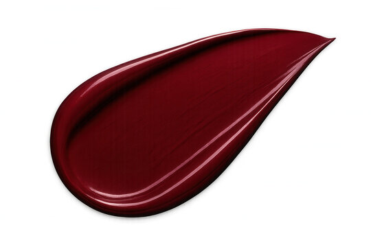 Vibrant red lipstick smearing across transparent surface, highlighting sensual makeup texture and dramatic cosmetic aesthetic