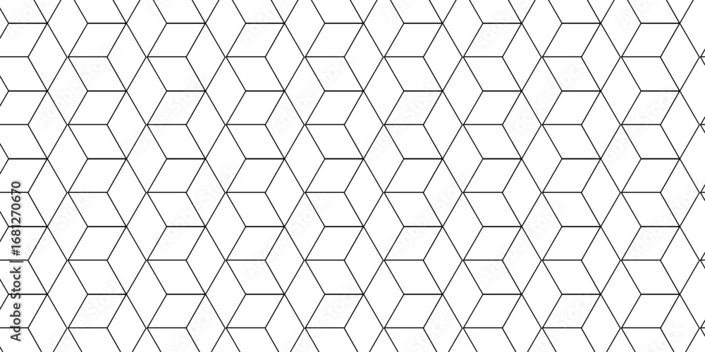 Poster vector grid line box and metal cube creative geometric fabric abstract tiles gradient web tech conne
