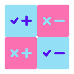 Obraz premium Confusion Matrix Icon