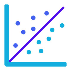 Linear Regression Icon