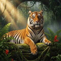 Obraz premium tiger in the jungle