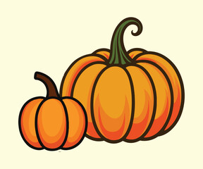 Natural Pumpkin vintage illustration bundle