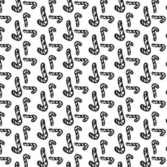 Candy Cane Over White Surface