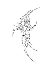 cybersigilism tattoo design for body