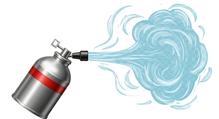 Naklejka premium Tear Gas Deployed to Disperse a Protest