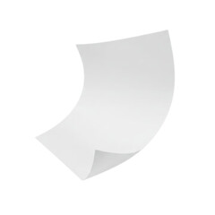 blank paper sheet with shadow